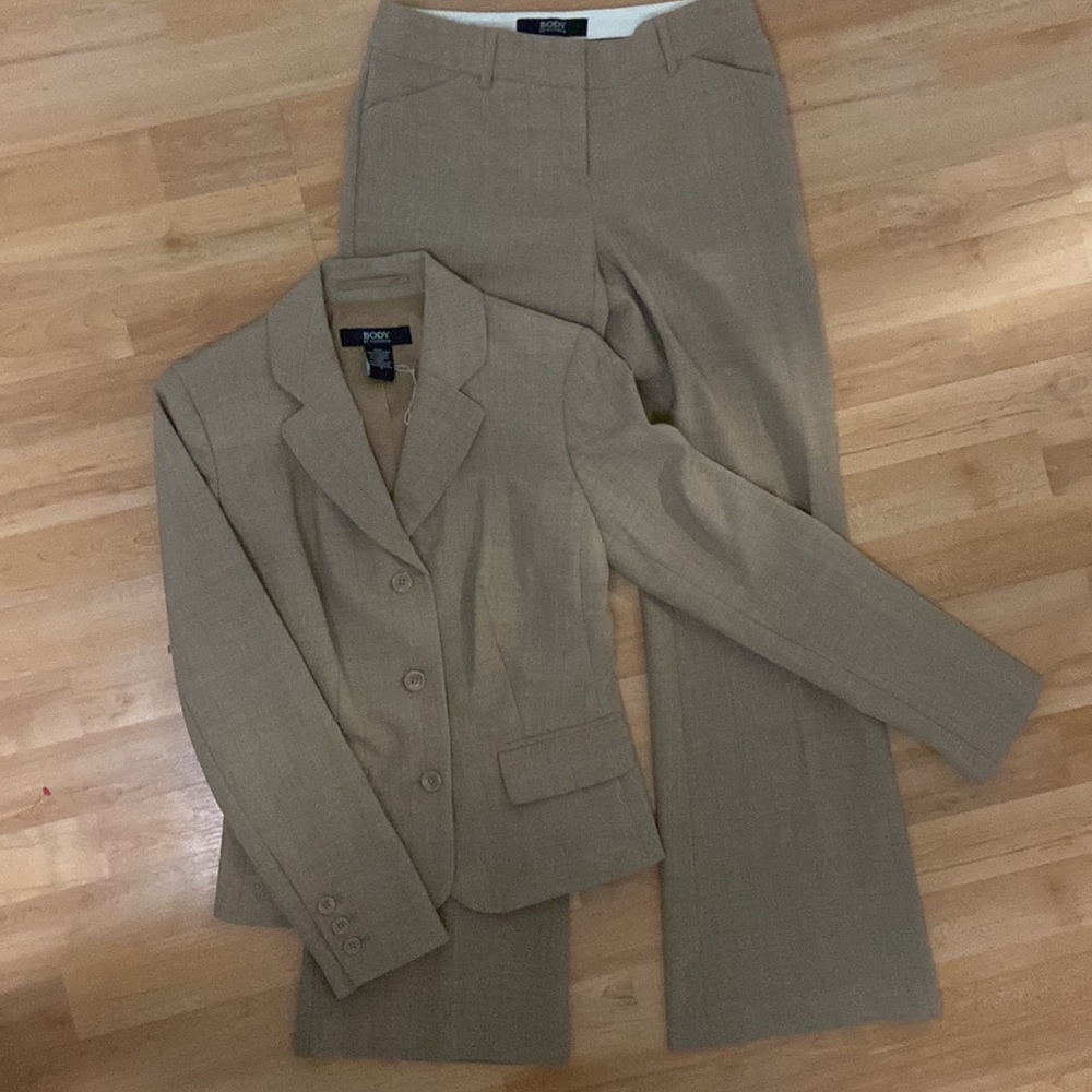 Women's Tan Blazer & Trouser Suit - Two-Piece